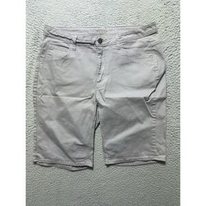 Lee Riders By Lee Women's Grey Denim Jean Shorts Size 14 M